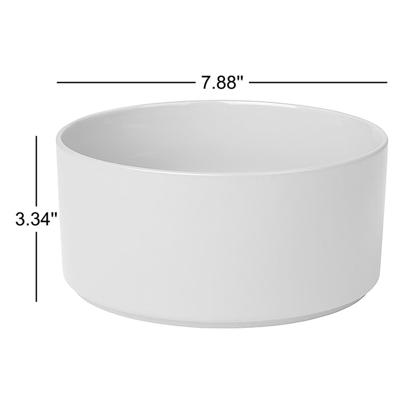 Pilar 50 fl oz. Serving Bowl, Mirage Gray