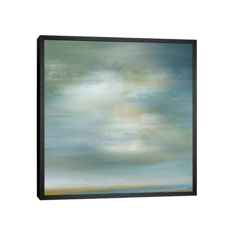 Misty Clouds - Painting on Canvas, Black Framed, 66.04 cm H x 66.04 cm W