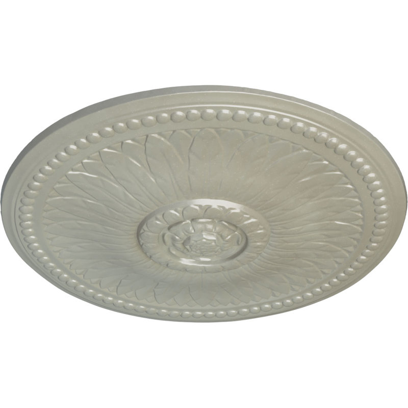 Endurathane Riley Ceiling Medallion, 18"OD x 3 1/2"ID x 1 1/2"P (Fits Canopies up to 4 5/8"), Hand-Painted Flash Copper Finish
