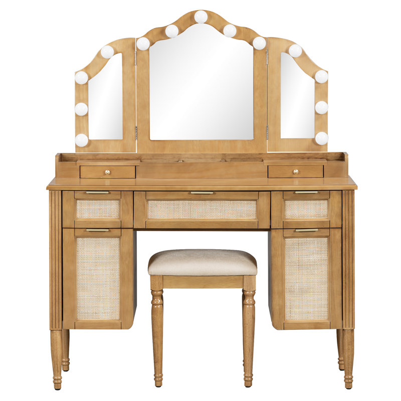 Ensemble de meuble-lavabo Modern, Naturel