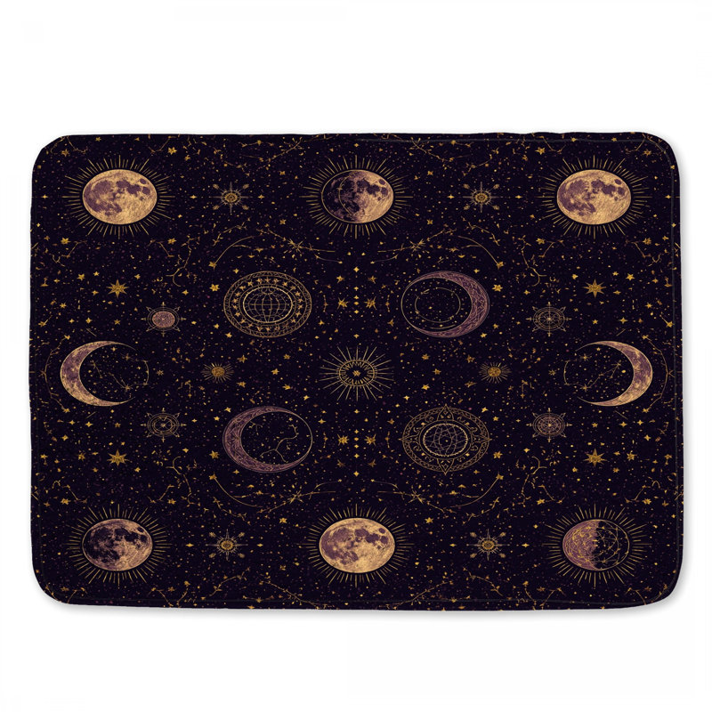 Tapis de bain Celestial Moon Phases, L 24 po x L 17 po