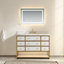 Ensemble de meuble-lavabo simple 48 po avec miroir mural