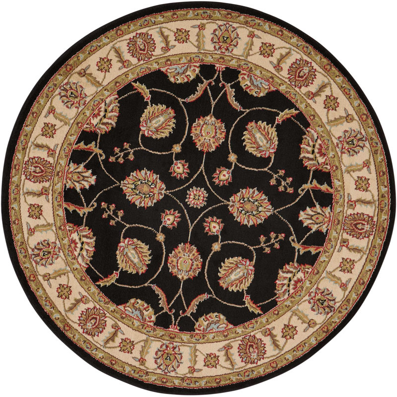 Belle Haven Oriental Indoor Rug, Round 5'3"