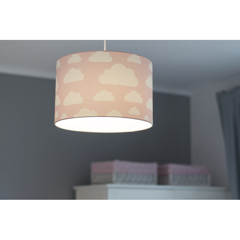 Adells 1 - Light Drum Pendant, Pink