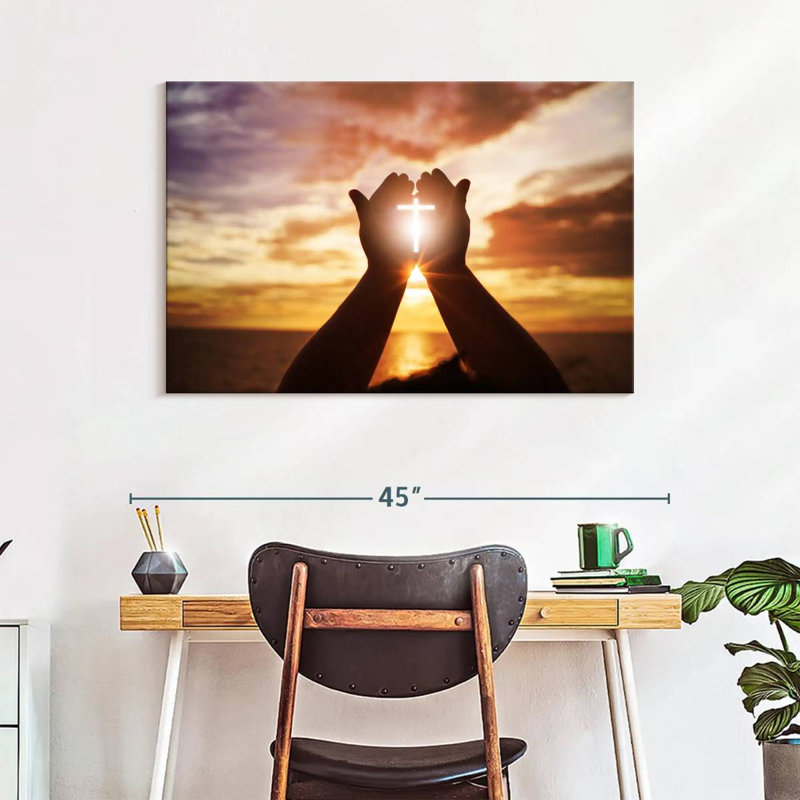 Adella Sunlight Over Cross, 26" H x 39" W