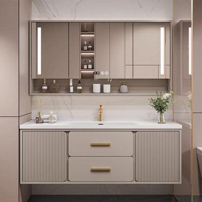 Light luxury modern simple bathroom cabinet.
