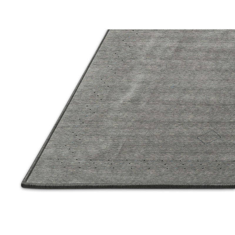 Tapis noir/gris, Rectangle 5 pi x 7 pi