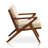 Martelle Twill Weave Upholstered Accent Armchair in Cream-401460983