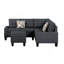 Canapé modulaire 6 pièces, gris