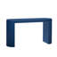 Console avec détail à rayures verticales bleu marine pour le salon - caractéristique de conception courbée décorative
