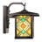 11.75"H 1-Light Mission Style Outdoor Wall Lantern Sconce Black