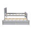Lit plateforme simple avec lit gigogne et tiroirs, blanc (ancien sku: WF298815AAK)-743337470