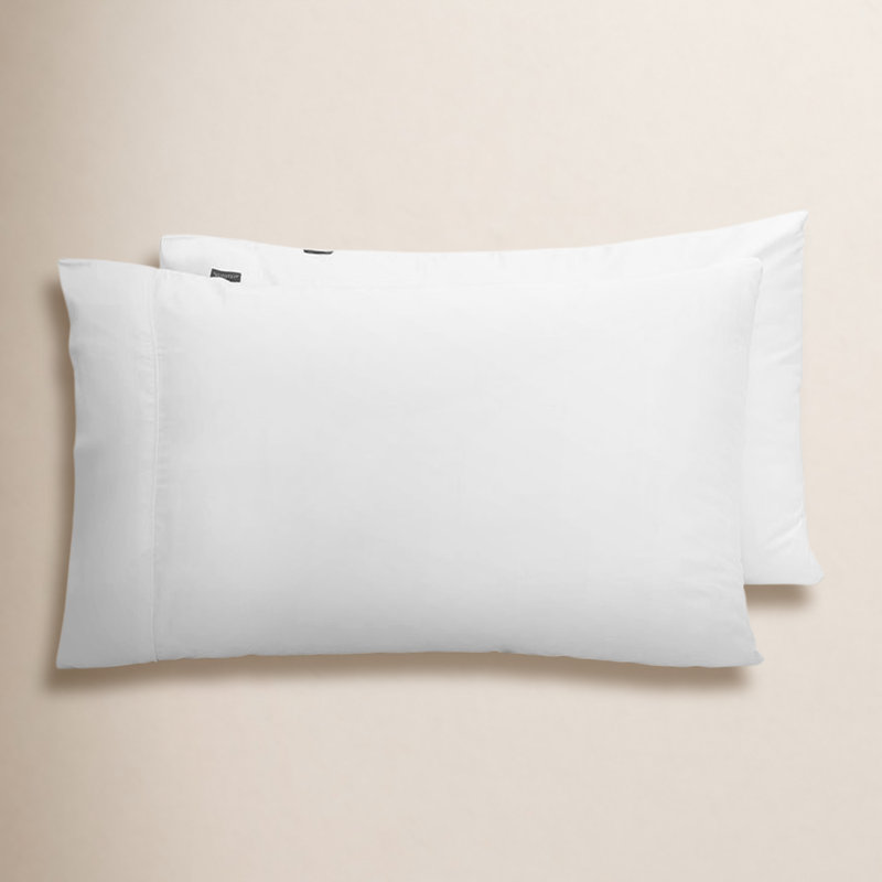 Taie d'oreiller en satin Signature, Lit double ‑ deux taies d'oreiller standard, Nuage