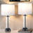 23'' Modern Glass Table Lamp Set with 3-Way Touch Control and USB A&C-671013006