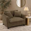 Fauteuil paresseux, fauteuil confortable pour une personne, avec dossier et coussin d'assise moelleux, avec accoudoirs des deux côtés, convenant au salon et à la chambre à coucher - Bleu-1333045156