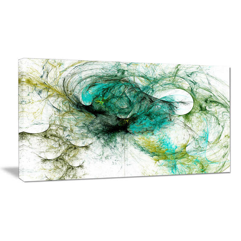 " Fractal Digital Paint Pattern ", 20" H x 40" W x 1" D