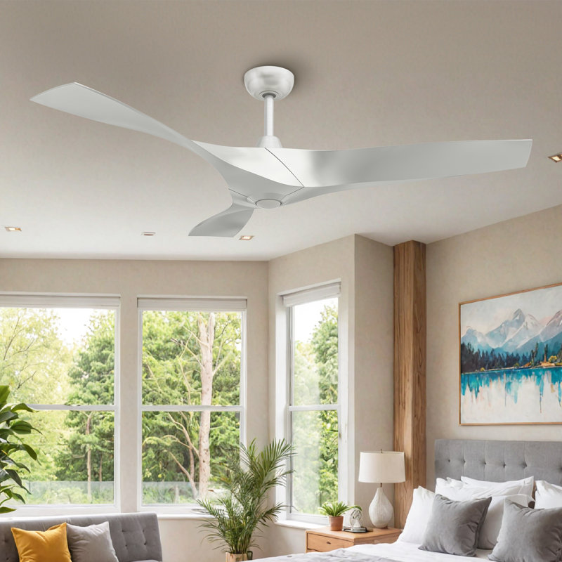 Ventilateur de plafond 52 po Kinthik, Argent