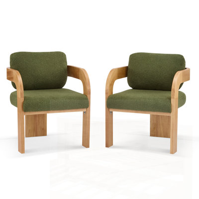 Comfortable Dining Chairs with Pillow Fabric, and Solid Wood Frame for Elegant and Durable Seating