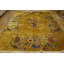 Hand Knotted Pile Wool Rectangle Antique 1920s Yellow / Gold Chinese Art Deco Rug