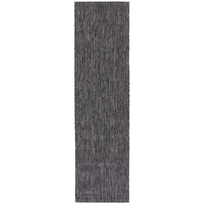 Madyson Black Indoor/Outdoor Area Rug, Runner 2'3" x 8'