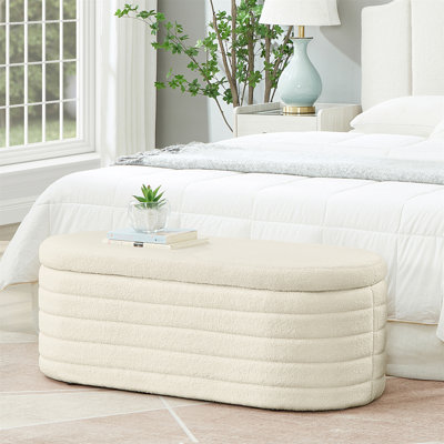 Banc de rangement avec repose-pieds Skandar