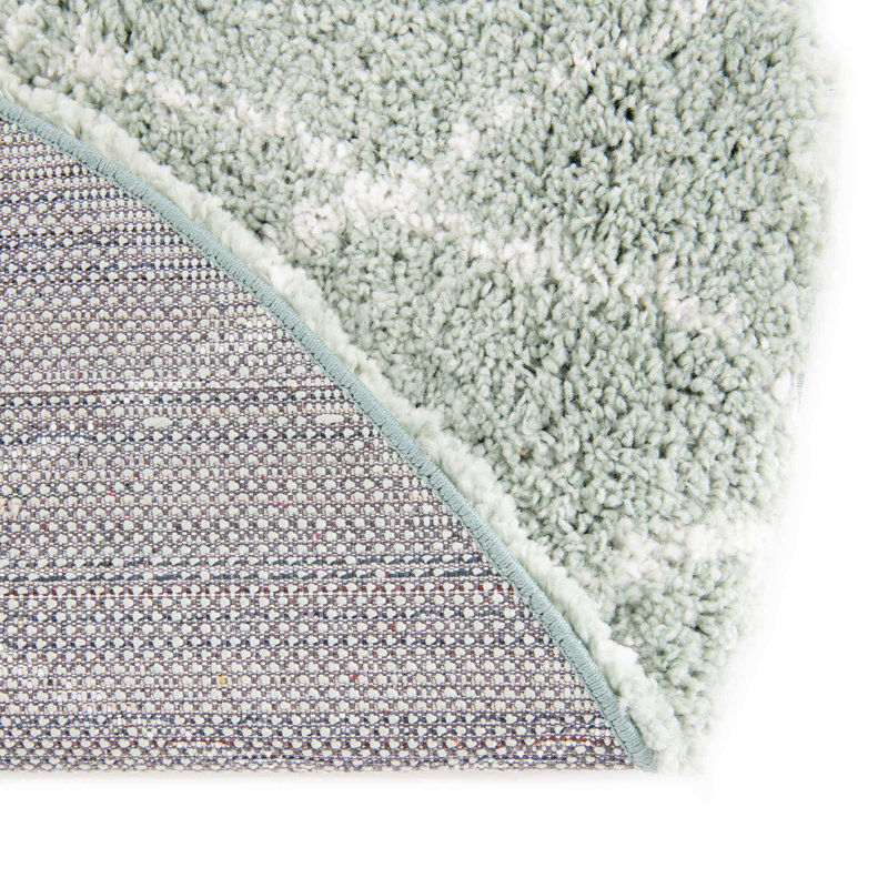 Graecie Performance Geometric Indoor Rug, Round 4'1"