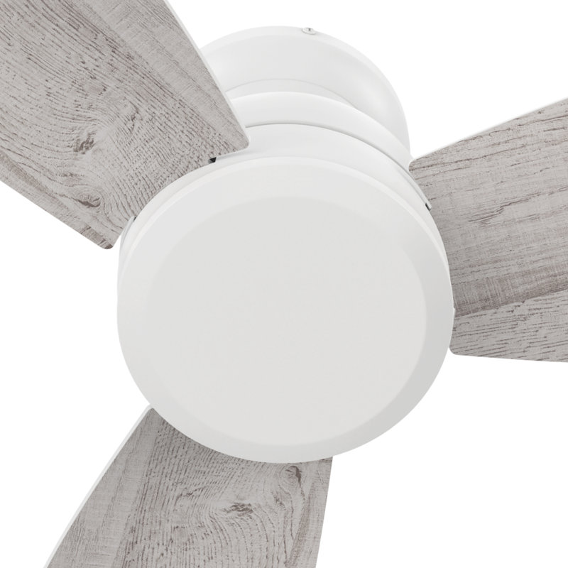 Ventilateur de plafond à 3 pales 44 po avec télécommande, sans lumière, Gris