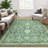 Vintage Rugs Machine Washable Non-Slip Kitchen Rug Low Pile Ultra-Thin Floor Mat No-Shedding Floral Print Indoor Carpet Boho Decorative Rugs for Bedroom Living Room-145752587