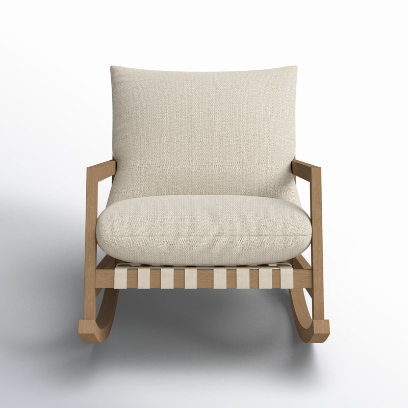 Aiken Teak Outdoor Rocker Chair, Faye Sand