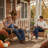 Foldable Outdoor Adirondack Chair,Wooden Patio Lounge Seating for Garden, Deck, Lawn & Yard（Set of 2)