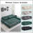 Foldable Castle Sofa Modular PlayCouchfor Living Room & Bedroom Instant Expansion Comfortable &Creative Design Furniture Seater with One Side Seat,Green.-129158224-129158227