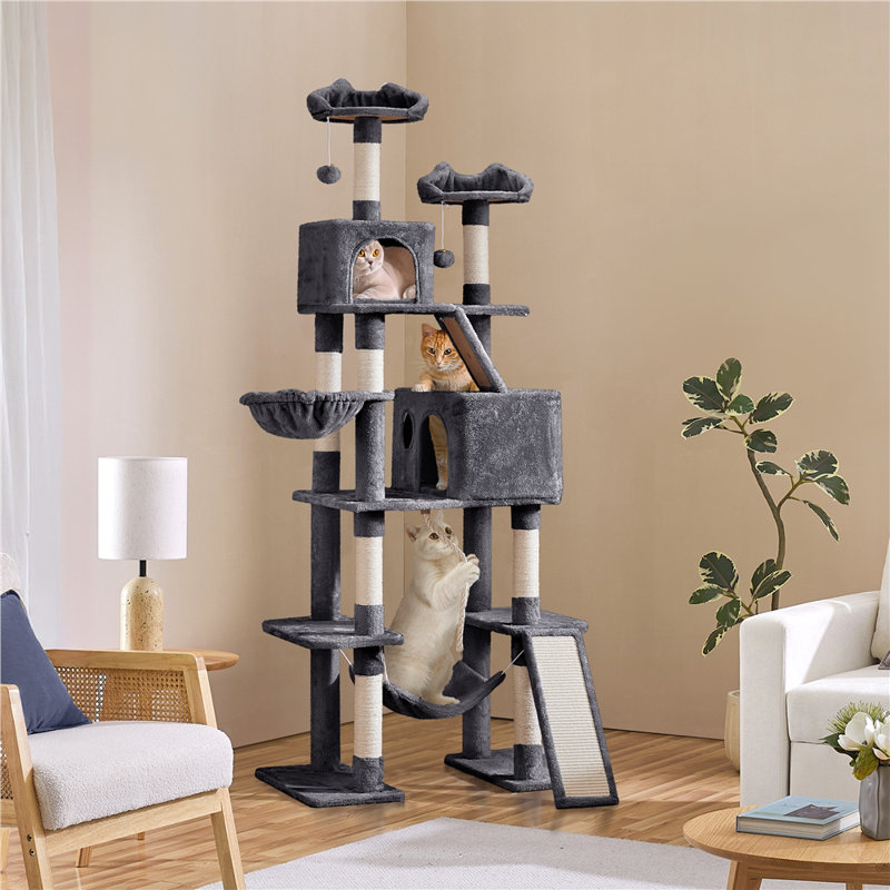 Dainel Multi-Level Cat Tree, Dark Gray