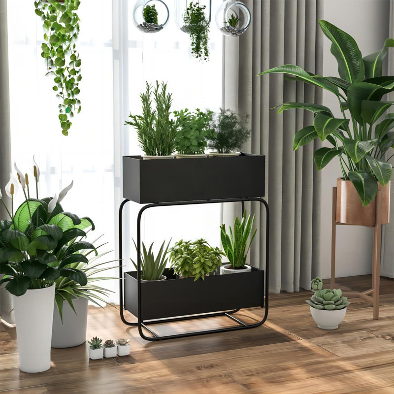 Asijah Metal Elevated Planter