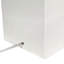 21" Leather Base Table Lamp with White Rectangular Linen Shade-105848916-81096605-105865462