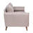 Joeleen Compact Faux Linen Upholstered Sofa with Wooden Legs-961586712