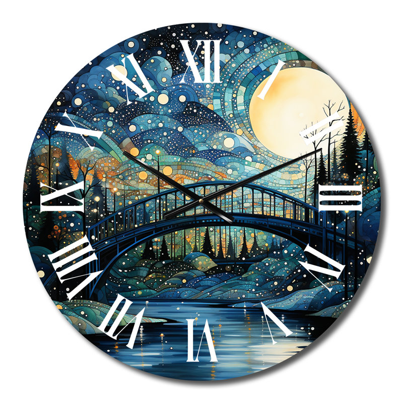 Dunford - Pointillism Wall Clock, Medium