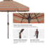 Parasol de marché festonné en oléfine de 2,74 m (9 pi) avec inclinaison et levage à manivelle-1606628182