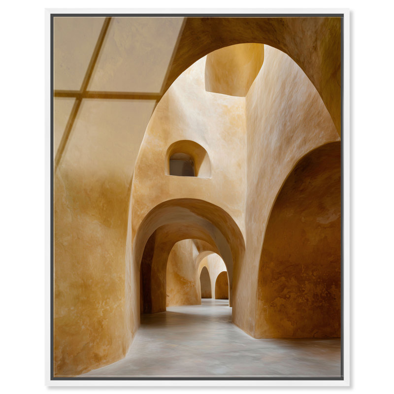 Honeyed Vaults II Print, 21"H x 17"W, White Floater Frame
