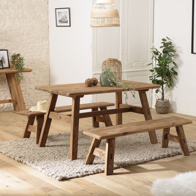 Honfleur Pine Solid Wood Dining Table