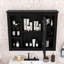 Armoire à pharmacie murale avec miroir et tablettes de rangement Yolandia-421159883