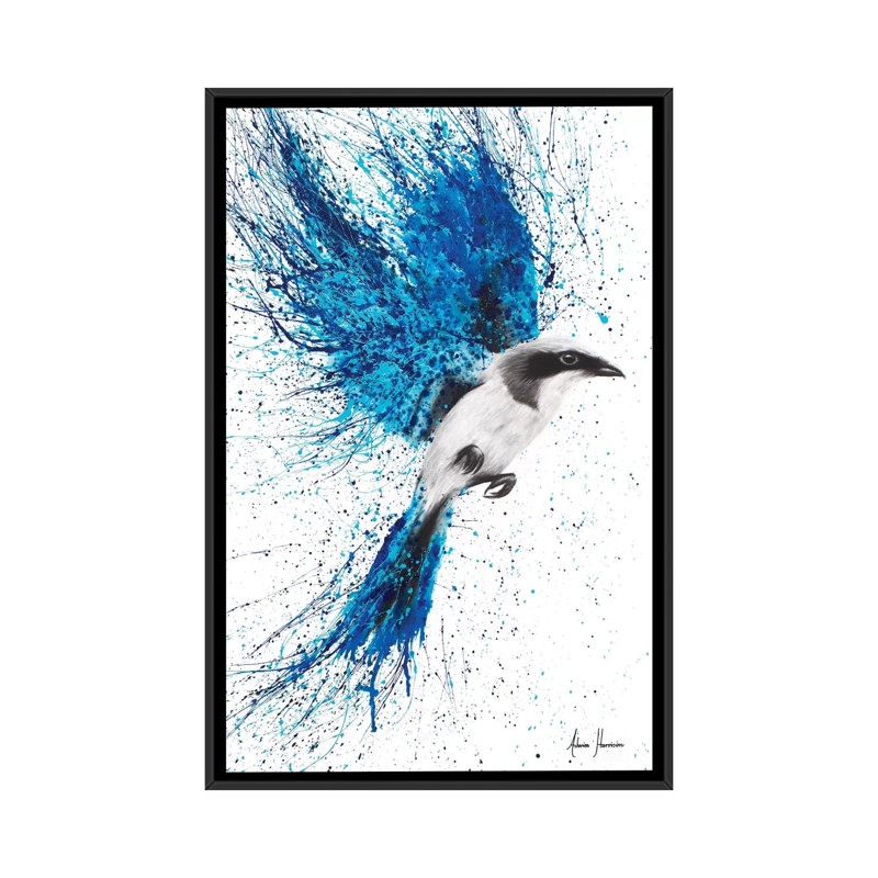 « a new direction », reproduction d’impression sur toile, H 26 po x l 18 po x P 1,5 po, Toile avec cadre noir, Pas de tapis