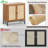 2 Door Walnut Rattan Buffet Sideboard – Small Mid-Century Modern Storage Cabinet for Kitchen, Living & Dining Room-923017620-923017623