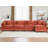 Schmucker L Shaped Modular Sectional Sofa, Oversized Cloud Couch With Ottoman-889629286-889349991