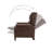 Polestra 32.68'' W Genuine Leather Manual Recliner-75689602