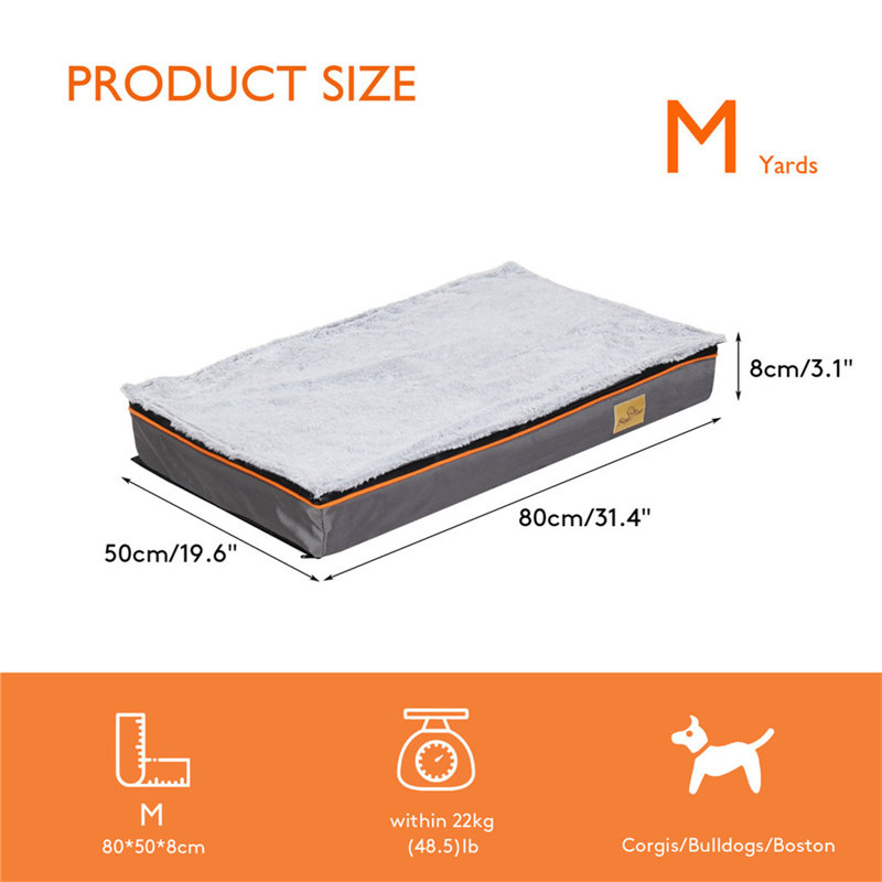 Orthopedic Dog Bed, 8cm H X 50cm W X 80cm D