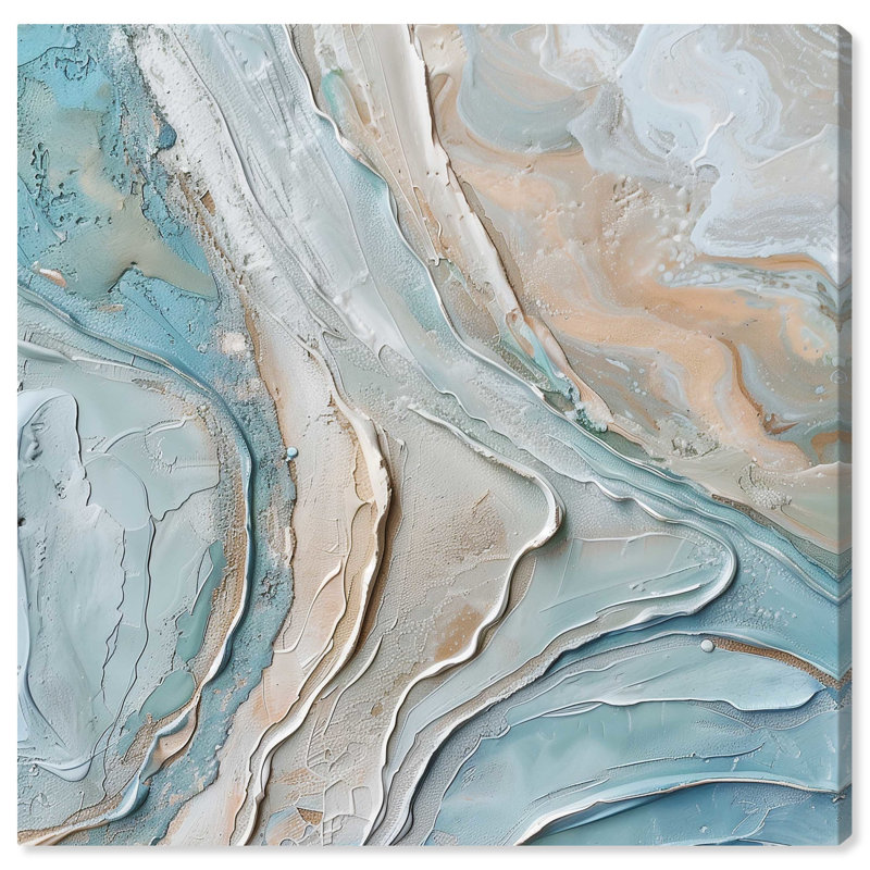 «Beachside Canvas Fall» par Art Remedy, H 30 po x l 30 po, Toile tendue
