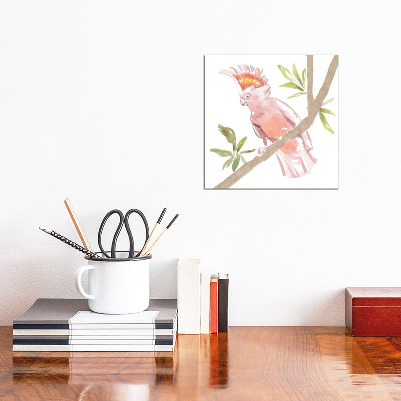 Tropical Cockatoo by Bannarot - Wrapped Canvas Gallery-Wrapped Canvas Giclée, 30.48 cm H x 30.48 cm W