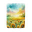 Tournesol fantaisiste Melody - couverture sherpa de qualité supérieure 1 pièce - reproduction d'art luxueuse-97621359