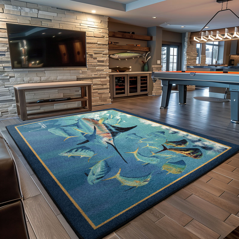  Log Jam Area Rug, Rectangle 3'10" x 5'4"