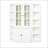 75.25'' Tall Display Cabinet And Two Triangle Sided Bookshelves